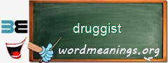 WordMeaning blackboard for druggist